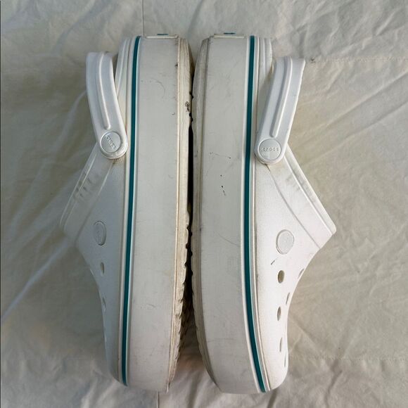 Crocs White Platform Size 9 Women’s 7 Men’s - Picture 4 of 10